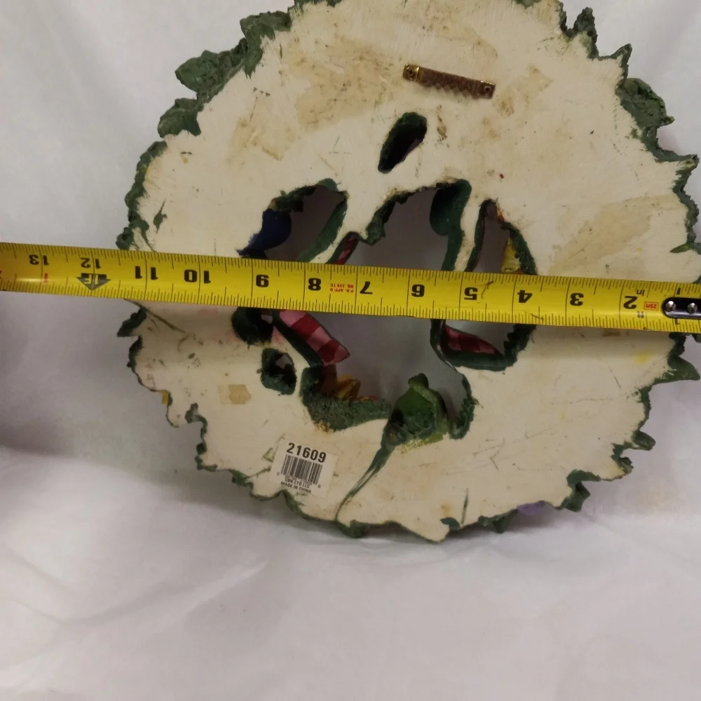 Wreath Resin Floral & Fruits Sunflower, Grapes,Apples,Orange, Wall Decor 13